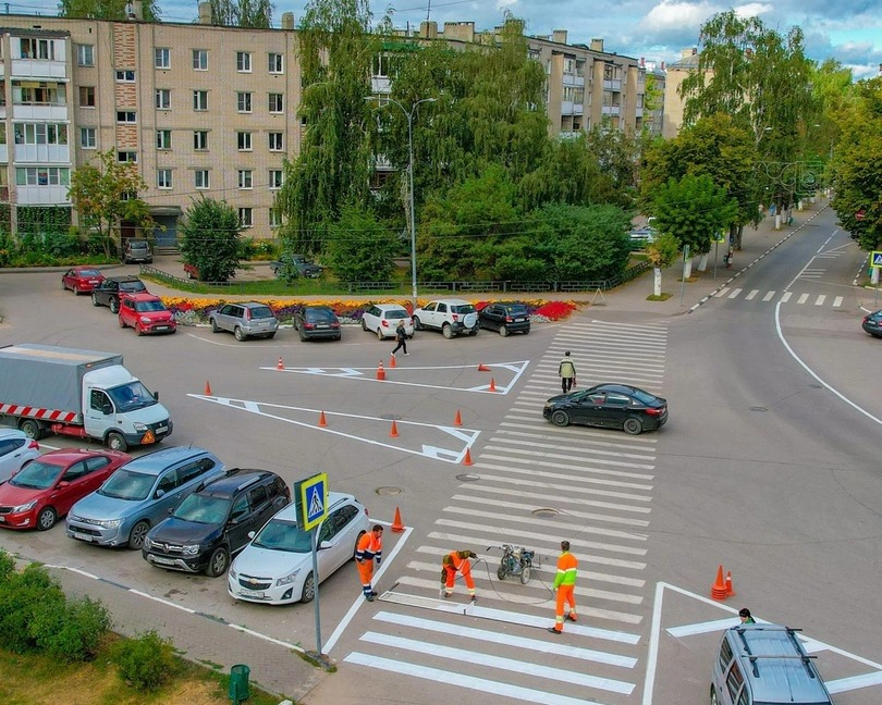 В городе Бор обновят разметку