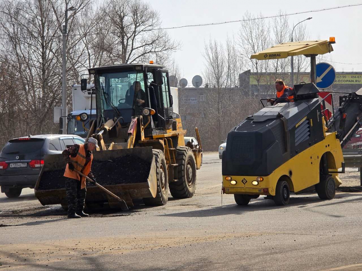 На Теплоходской развязке сняли частями асфальт — новости города Бор