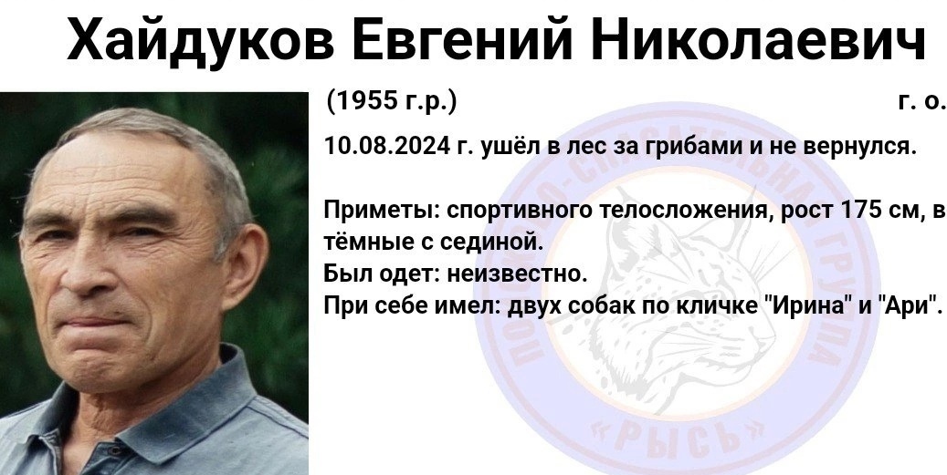 На Бору пропал мужчина