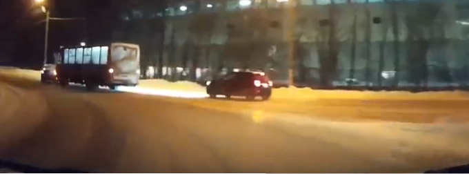 Видео с места ДТП на Борском кольце