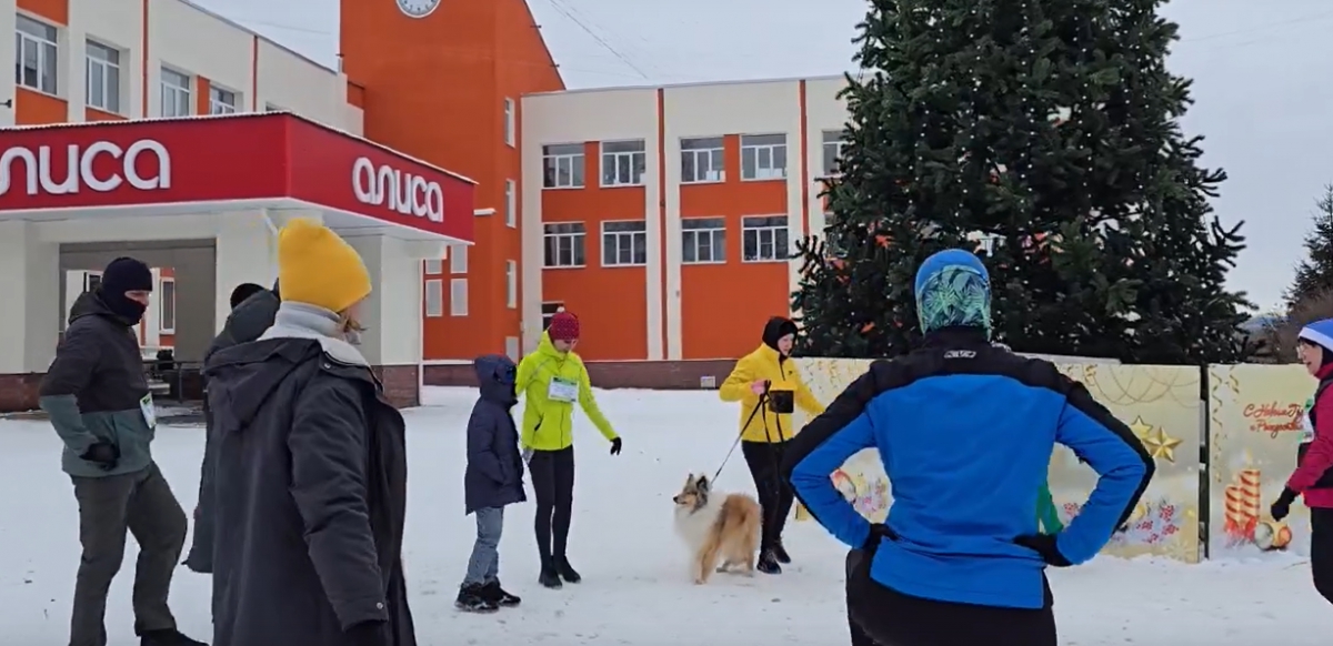 На Бору есть люди, которые 1 января проводят бодро!