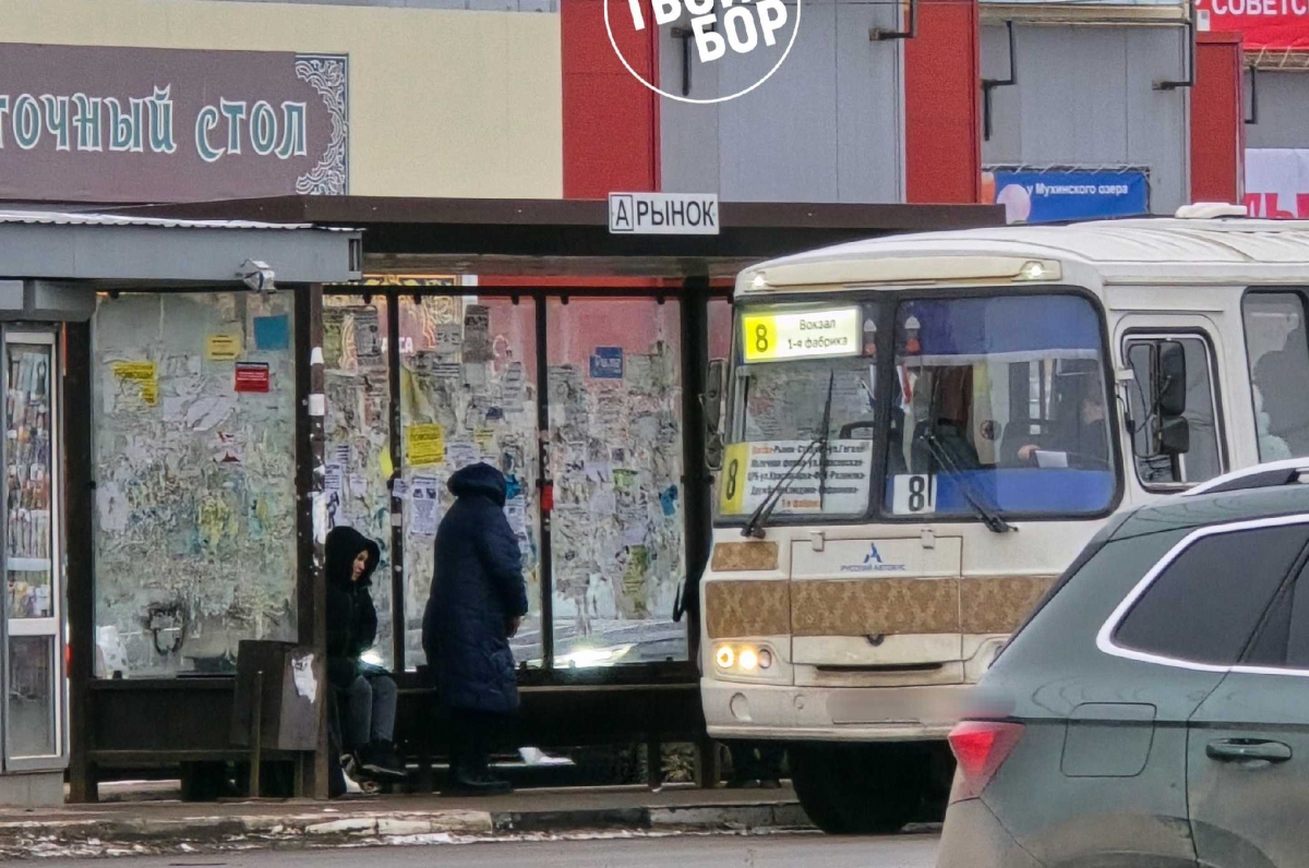 Водитель борского автобуса обратился к борчанам за рулём