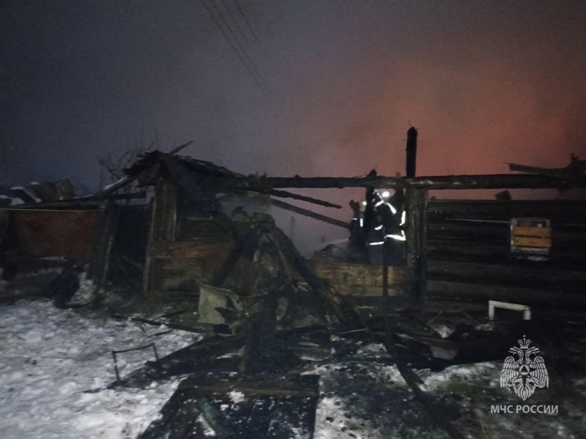 Страшный пожар произошёл в Кантаурово