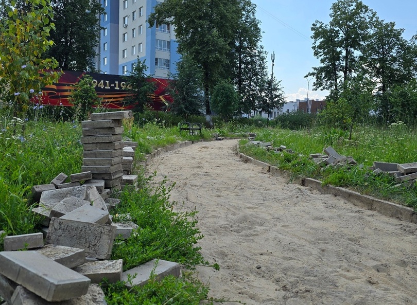 Парк Горького сейчас - строительная площадка