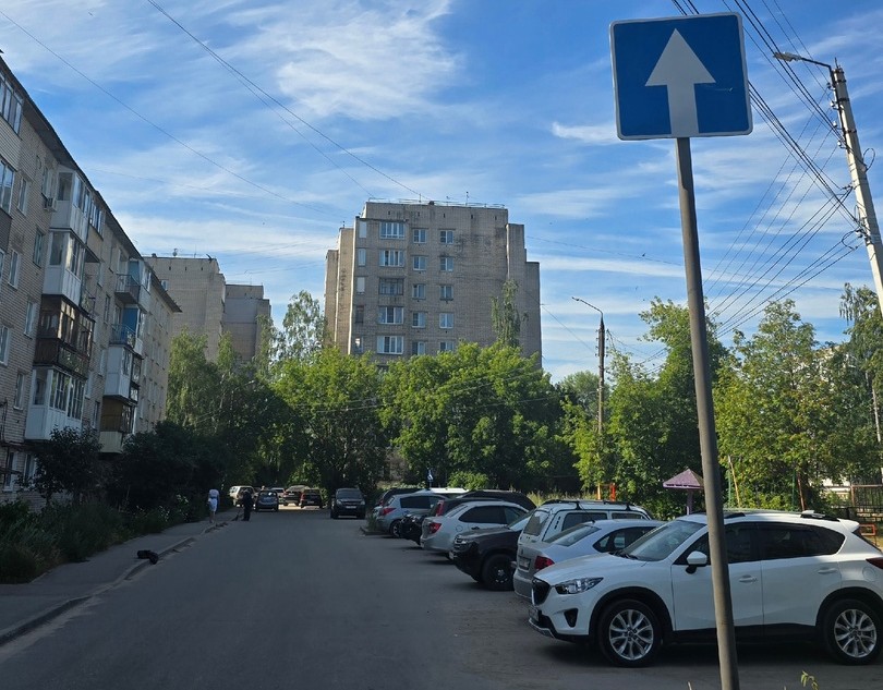 Во дворах, в районе автовокзала, введено  одностороннее движение