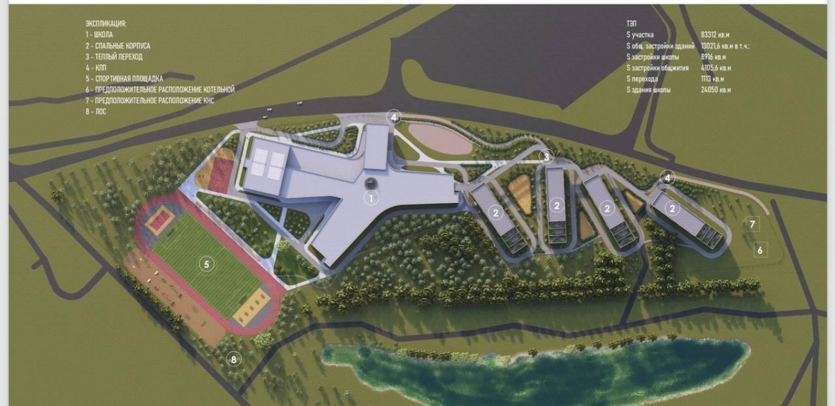 Алексей Боровский представил новый эскиз школы на Бездонном озере