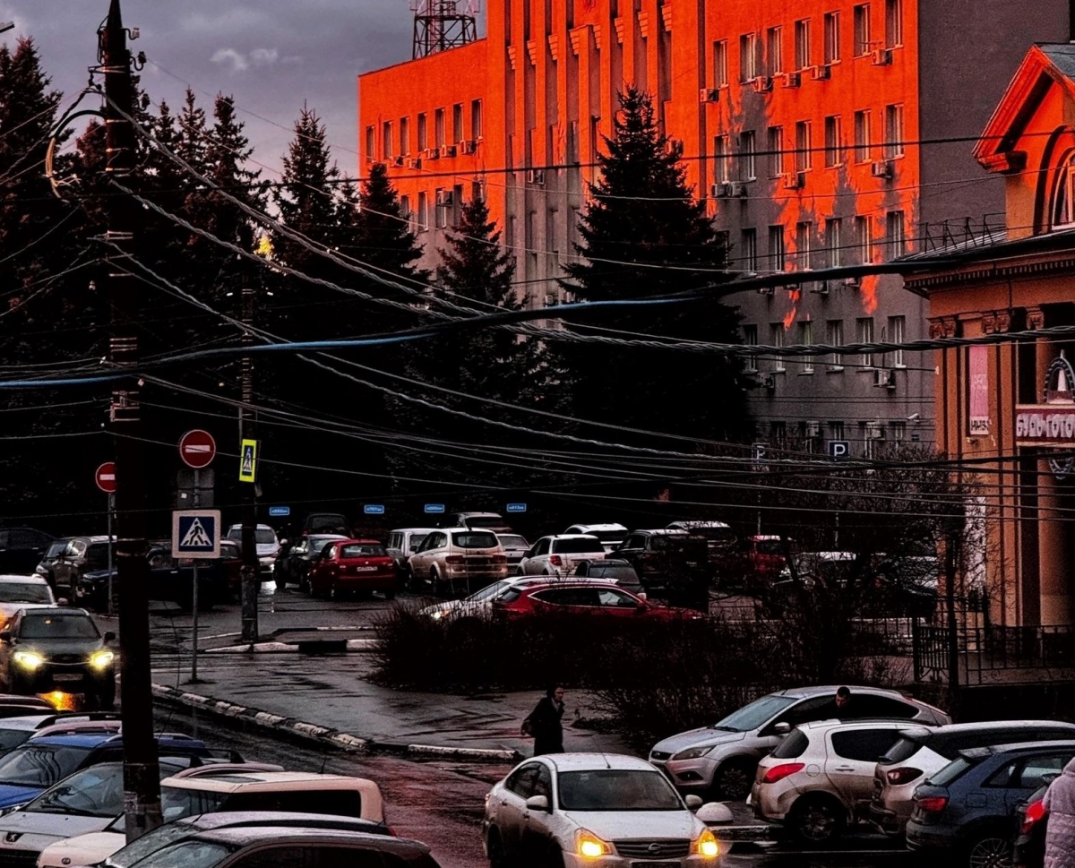 Взгляд со стороны на город Бор