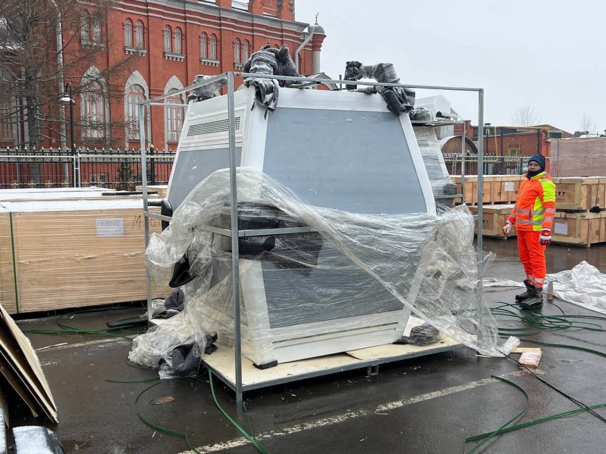 Распаковка новых кабинок