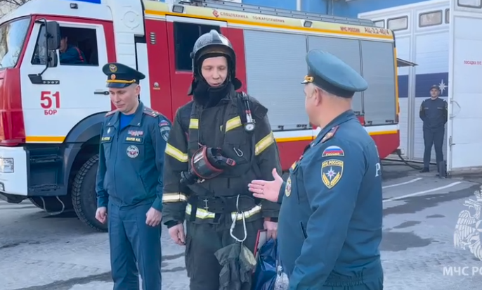 Торжественные проводы на пенсию в пожарной охране