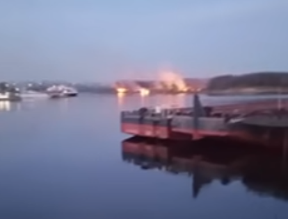 ️В посёлке Октябрьский был очень сильный пожар