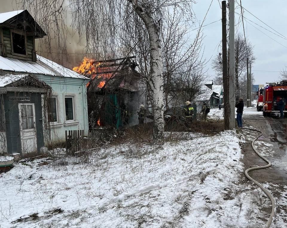 В пожаре на Бору погиб мужчина
