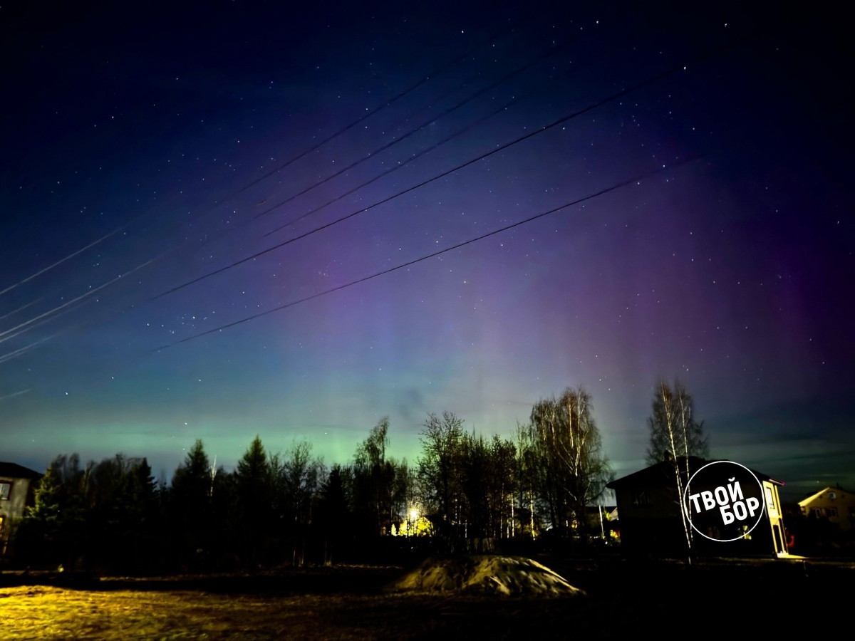 Северное сияние заметили на Бору
