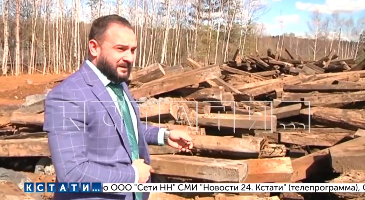 Токсичную свалку трамвайных шпал обнаружили в Борском районе