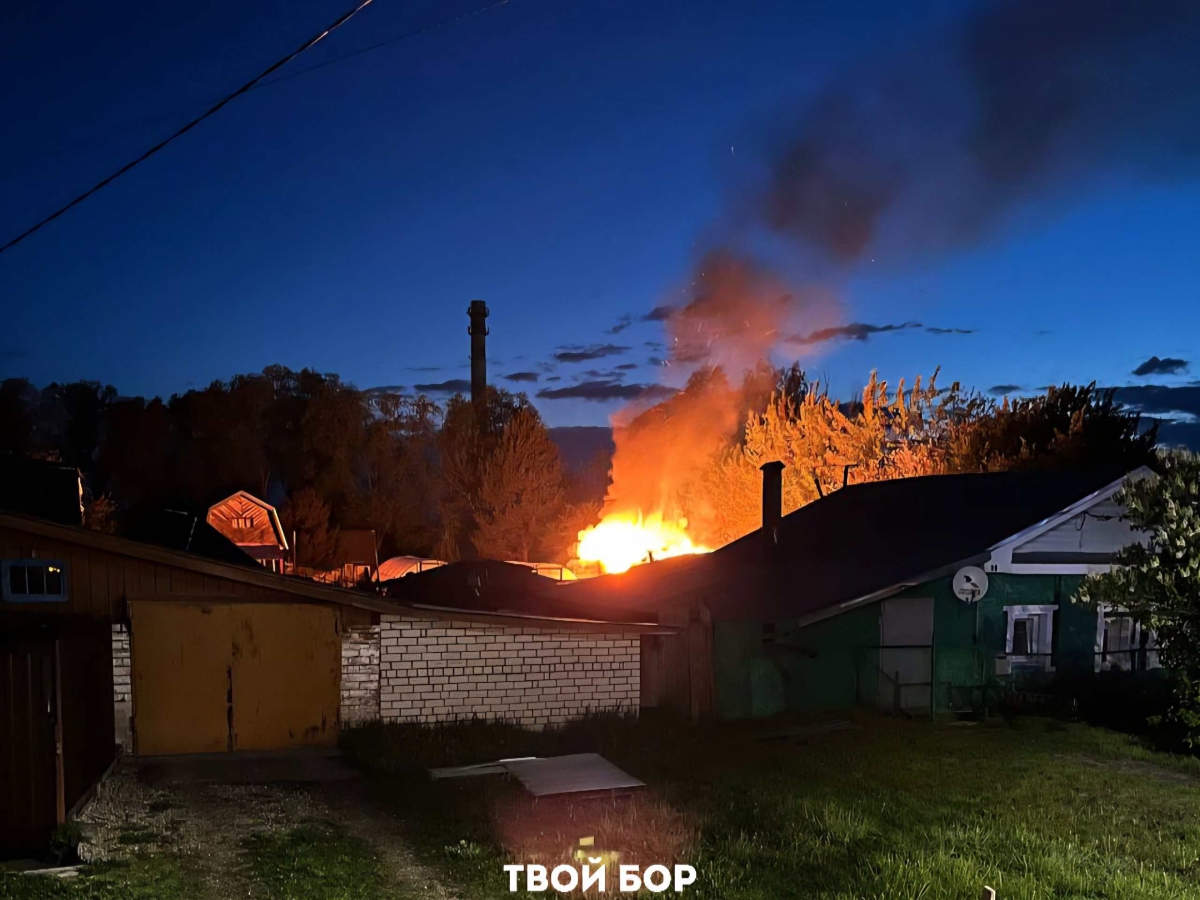 На улице Гоголя горела баня