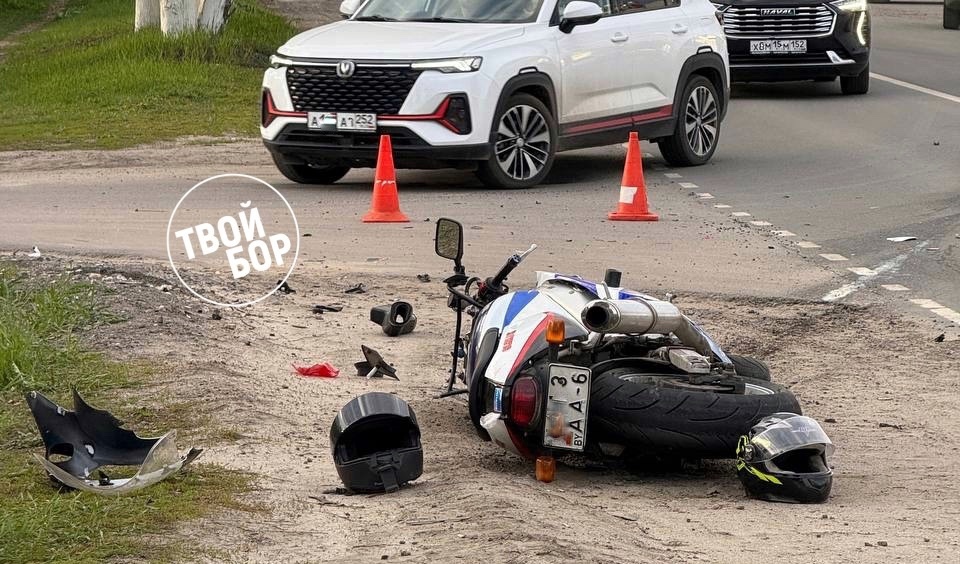 Борский отдел ГАИ дал комментарий по поводу аварии с мотоциклистом