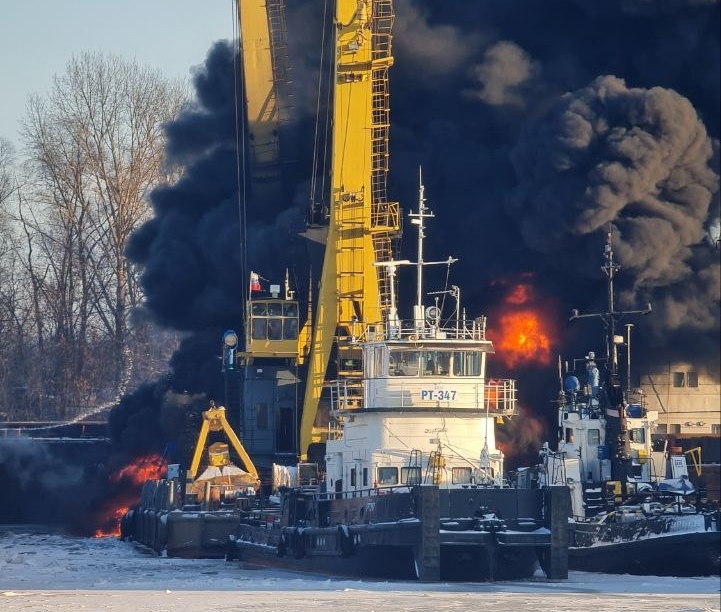 Крупный пожар произошел в Борском районе