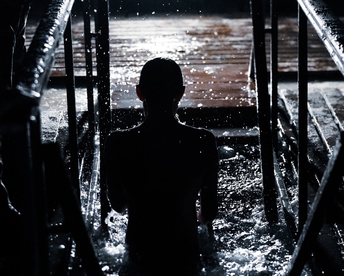 Атмосфера Крещенской ночи на Юрасовском озере