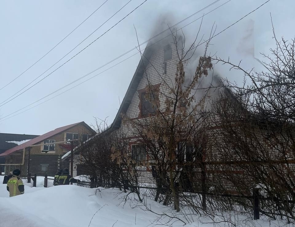 В деревне Квасово сгорел дом