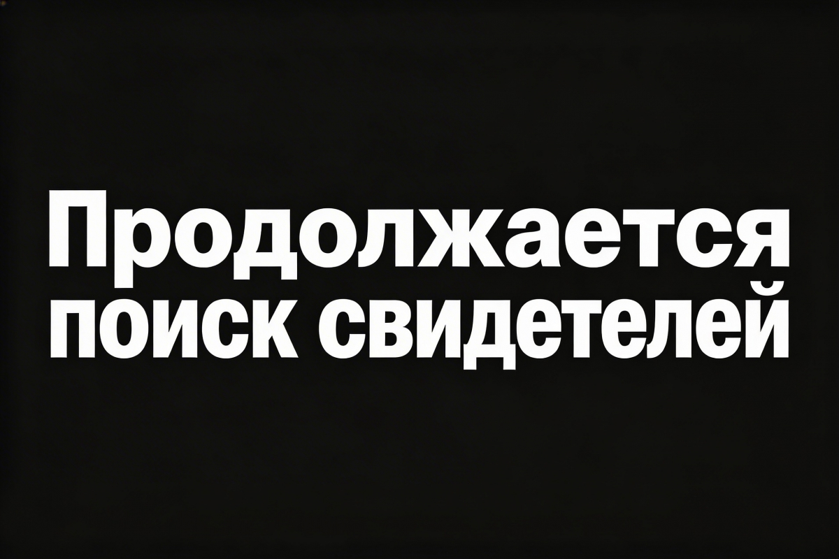 Продолжается поиск свидетелей