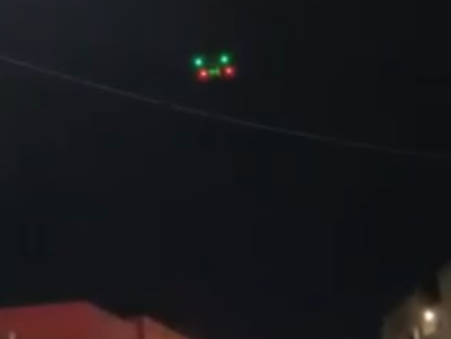 Борский дрон-доставщик на работе