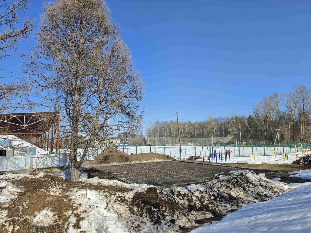 На стадионе "Спартак" начались работы по строительству малой площадки ГТО