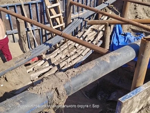 На строительной площадке главного самотечного коллектора продолжаются плановые работы