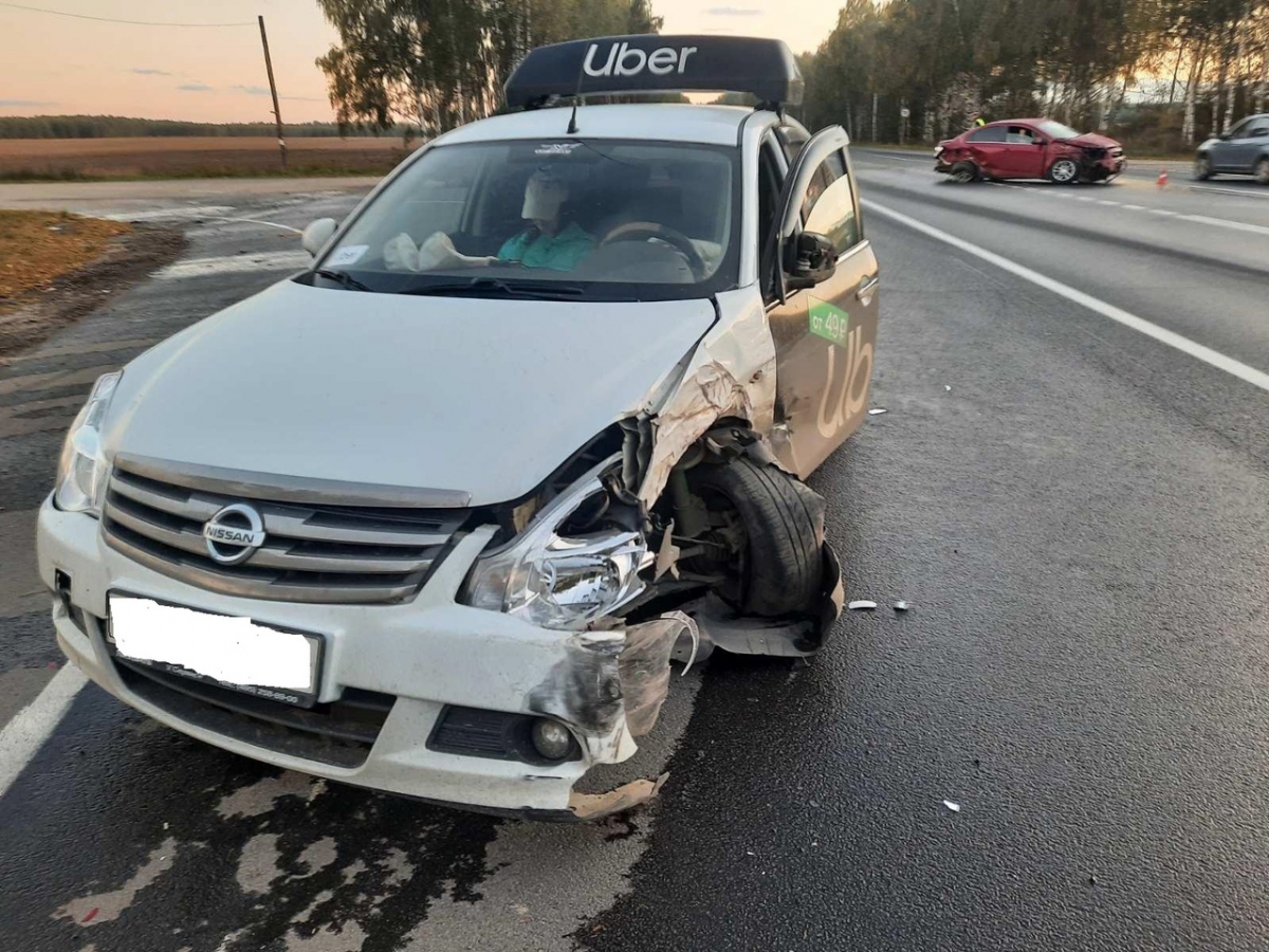 Две тройные аварии произошли в городе Бор