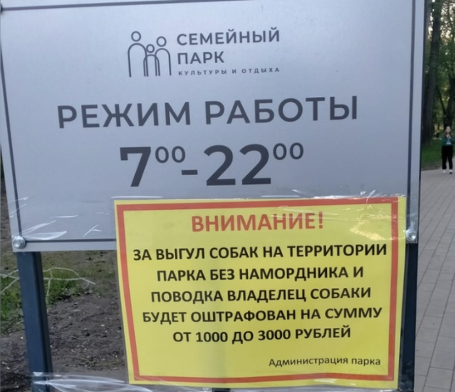 В Борском парке новые правила