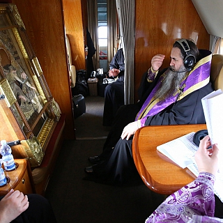 Митрополит Георгий пролетел над областью на вертолете и прочитал молитву против коронавируса 3