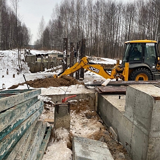 В Шерстнёво началось строительство моста 2
