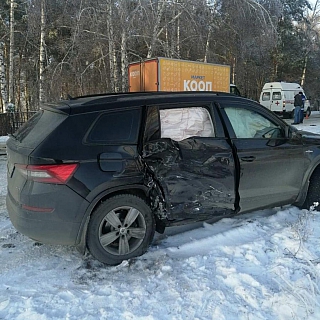 Водитель не справился с управлением на борской дороге 1