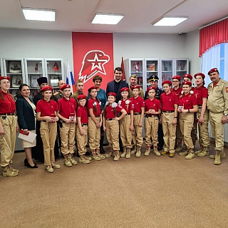 В борской школе №3 открылся класс Юнармии 1