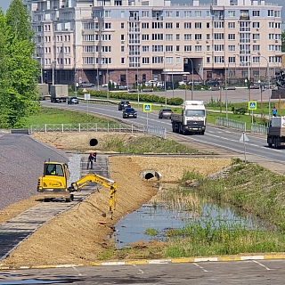Новые пешеходные дорожки к новому причалу напротив Сергиевской слободы практически готовы 2
