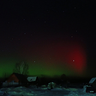 Борчане наблюдали "северное сияние" 1