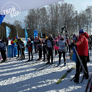 На Бору прошла "Лыжня России" 1