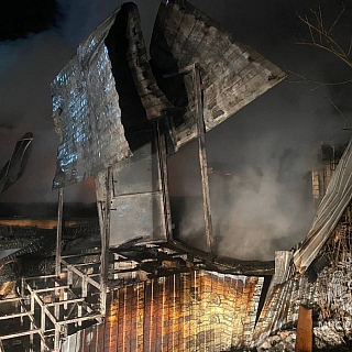 Женщина погибла на пожаре в деревне Попово Борского района 1