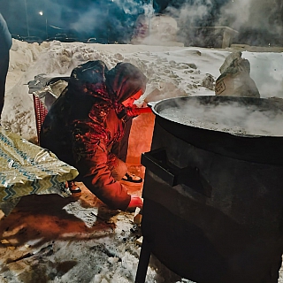 Крещенские купания сильных духом борчан 6