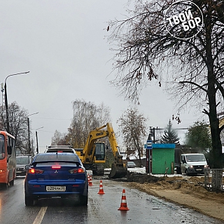 На Бору затруднено движение 2