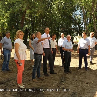 Борский мэр проинспектировал благоустройство в Неклюдово 3