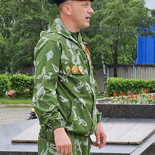 Борские пограничники отметили свой праздник, собравшись на торжественное построение 5