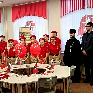 В борской школе №3 открылся класс Юнармии 3