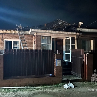 В Овечкино сгорел дом 4