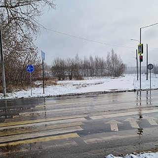 В районе Волгоречья появился новый светофор для пешеходов 1