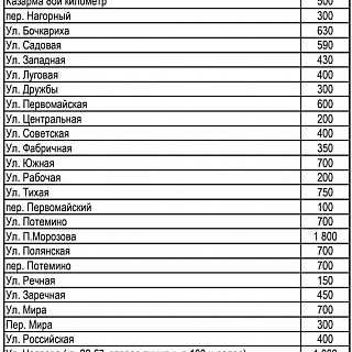 На Бору обнародован перечень дорог с очередностью уборки после снегопадов 2