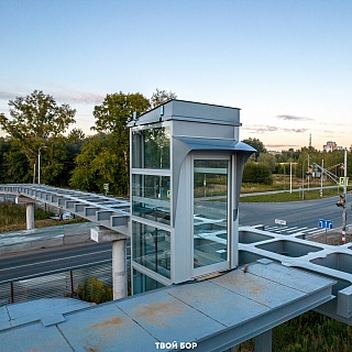 Лифт с панорамным остеклением достроят на Бору в декабре 1