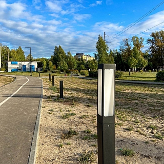 Светильники в новом борском парке защитили от вандалов 1