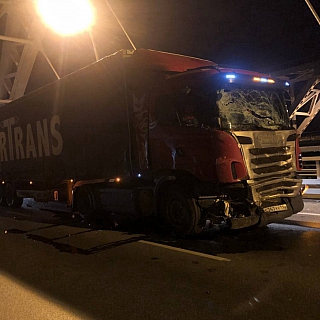 Ночная авария на Борском мосту 3