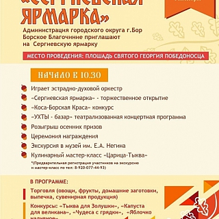 На Бору состоится Ярмарка 1
