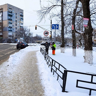 В районе борского автовокзала на улице Степана Разина установлены новые знаки 1