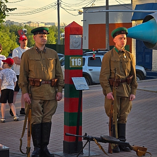 Борские пограничники проведи боевой расчет 3